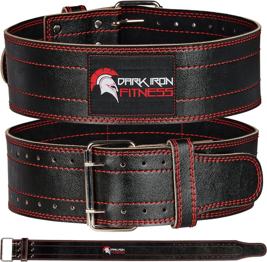 Weight Lifting Belt for Powerlifting Deadlift Training, Premium Leather for Core Support Gym Strength Workout