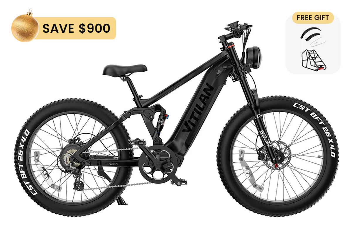 T7PRO Full Suspension Mountain E-Bike