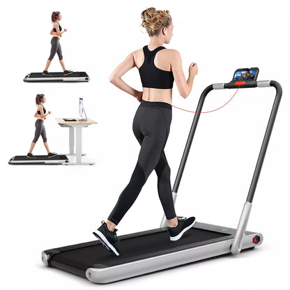 Superfit 2.25HP 2 in 1 Foldable under Desk Treadmill Remote Control