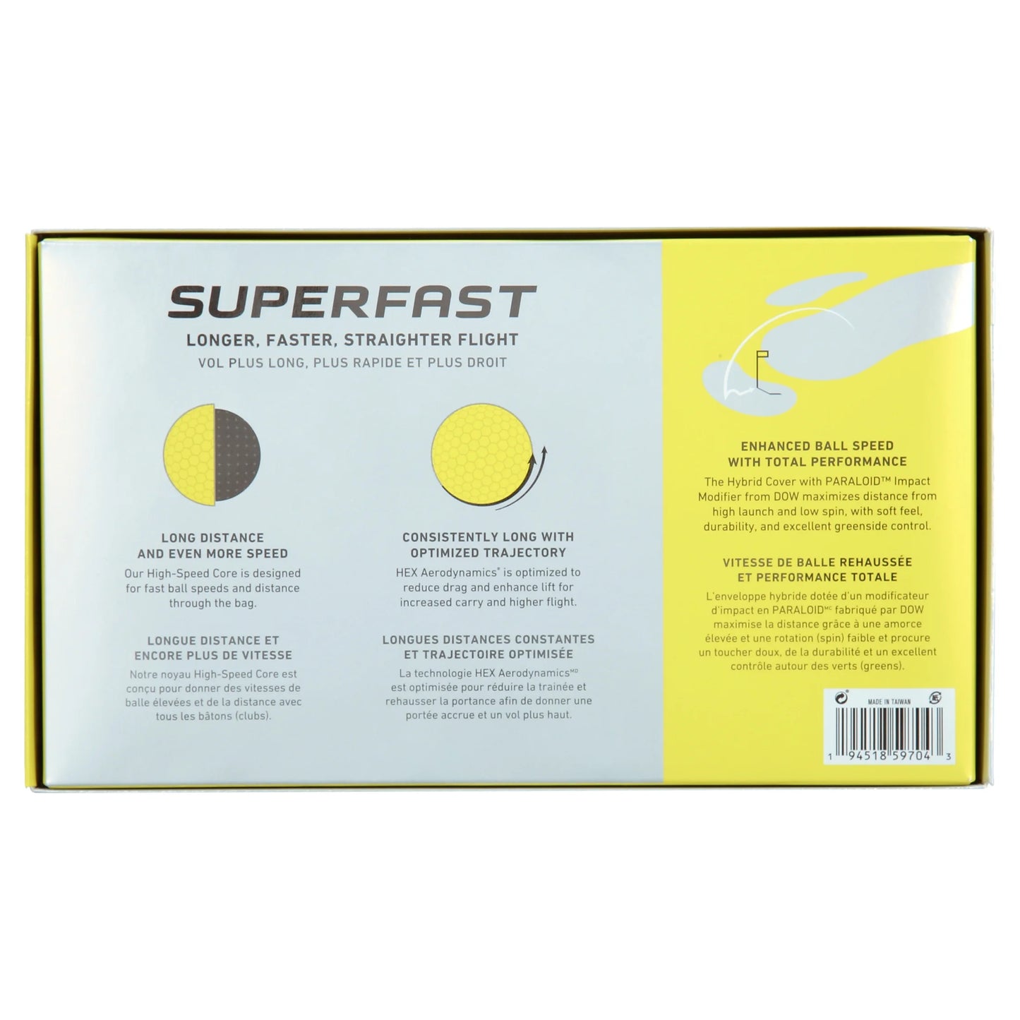 Golf Superfast Golf Balls, 1.5 Lb, 15 Pieces