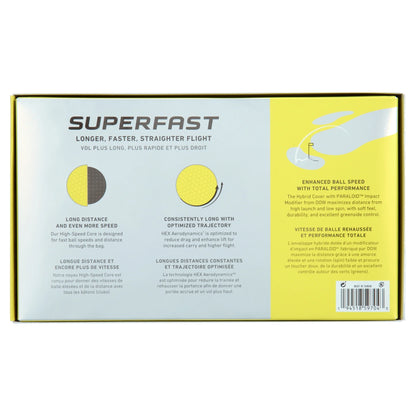 Golf Superfast Golf Balls, 1.5 Lb, 15 Pieces