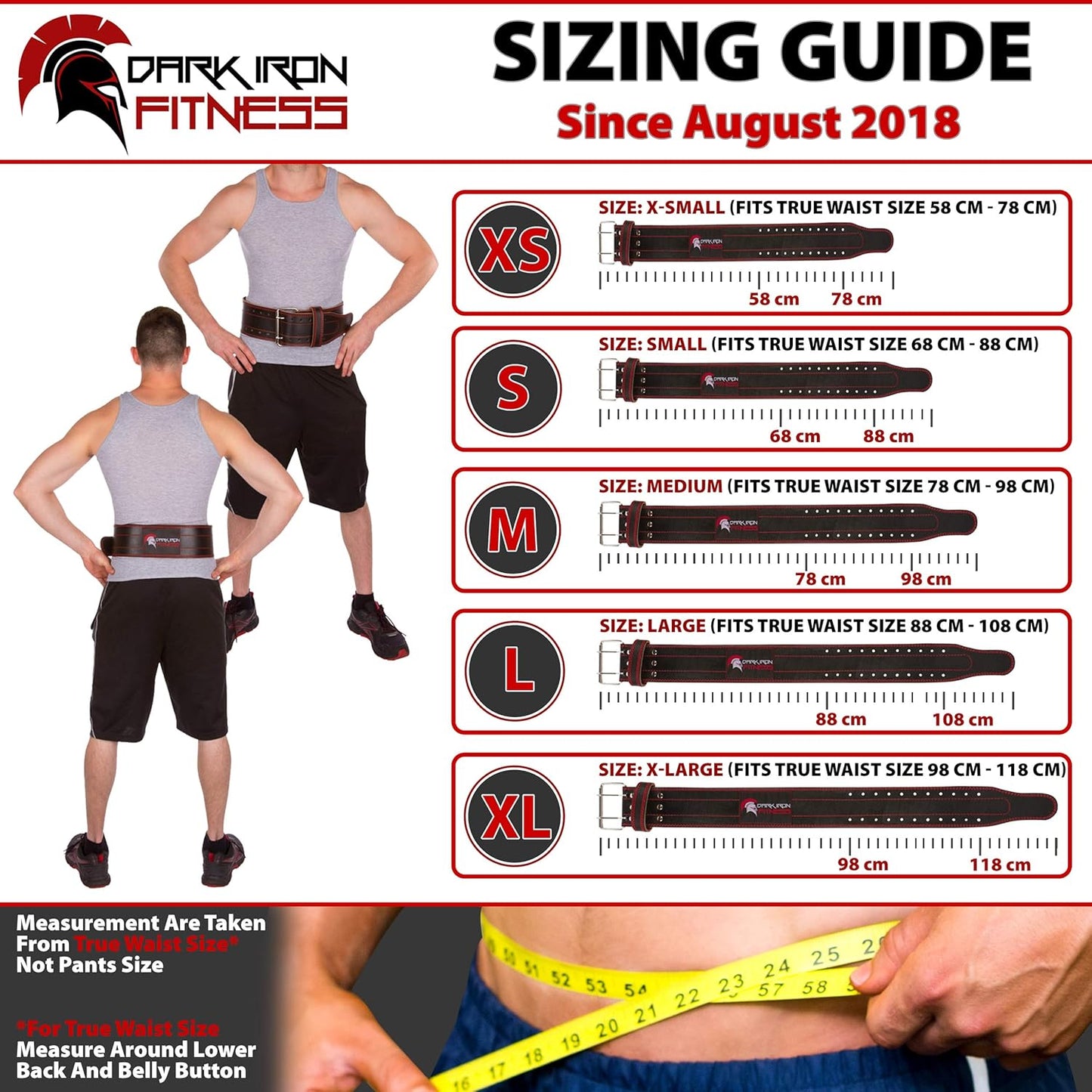 Weight Lifting Belt for Powerlifting Deadlift Training, Premium Leather for Core Support Gym Strength Workout