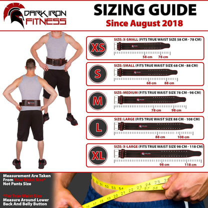 Weight Lifting Belt for Powerlifting Deadlift Training, Premium Leather for Core Support Gym Strength Workout