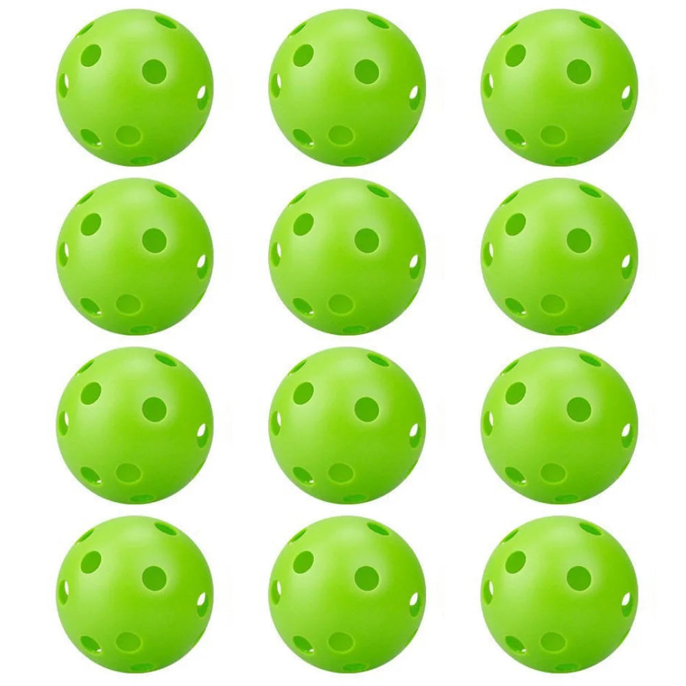 Sports Indoor Outdoor Pickleball 40 Hole, 4 Pack - Green