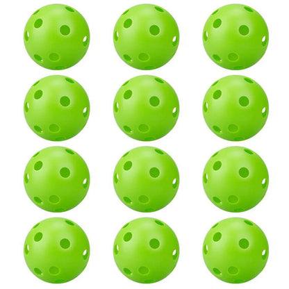 Sports Indoor Outdoor Pickleball 40 Hole, 4 Pack - Green