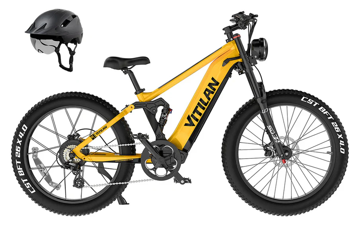 T7PRO Full Suspension Mountain E-Bike