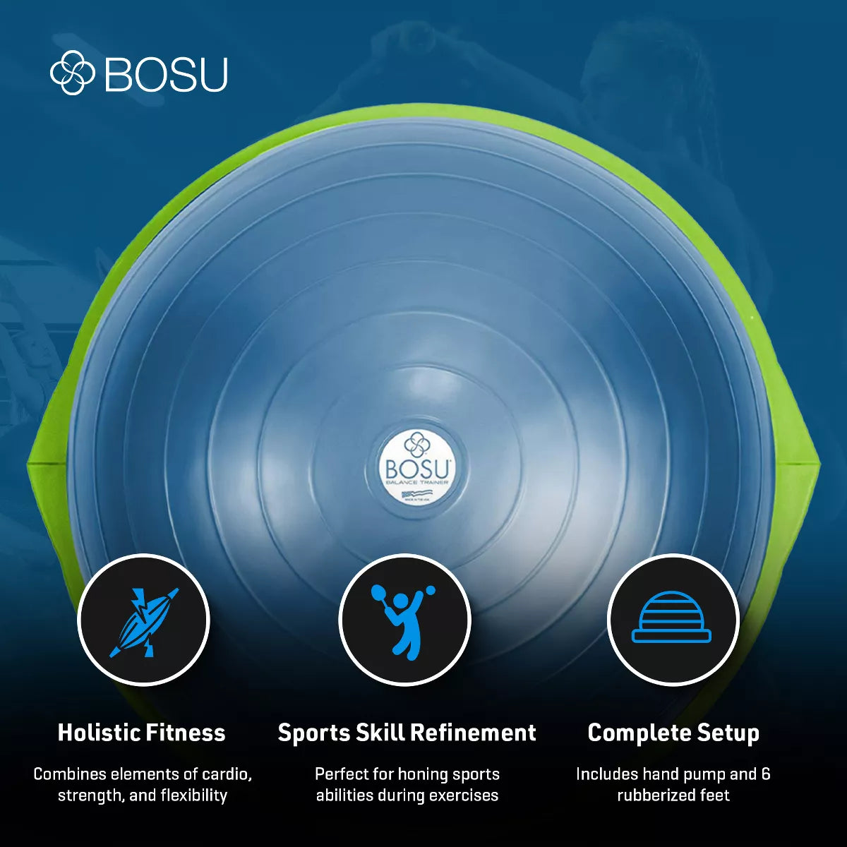Bosu Multi Functional Home Gym 26" Original Balance Strength Trainer