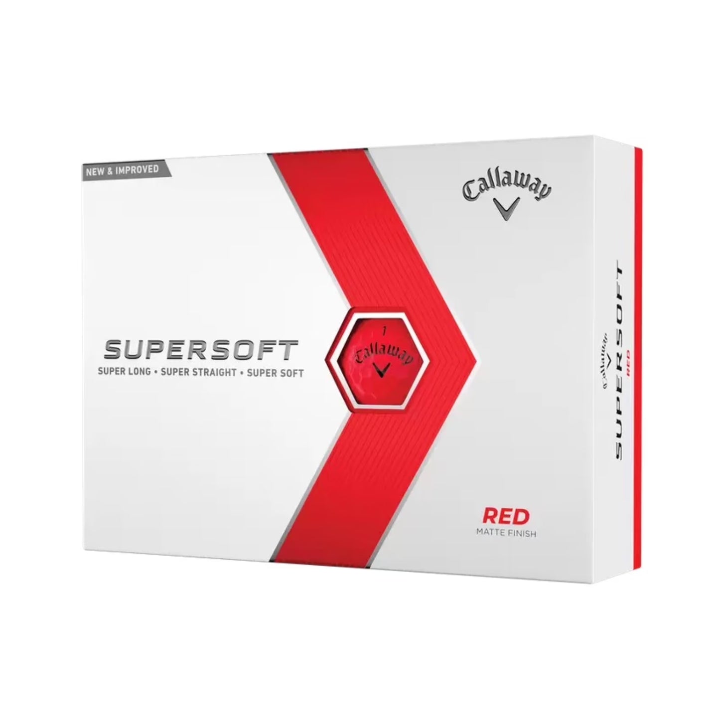 Golf 2023 Supersoft Golf Balls 12-Pack, Red