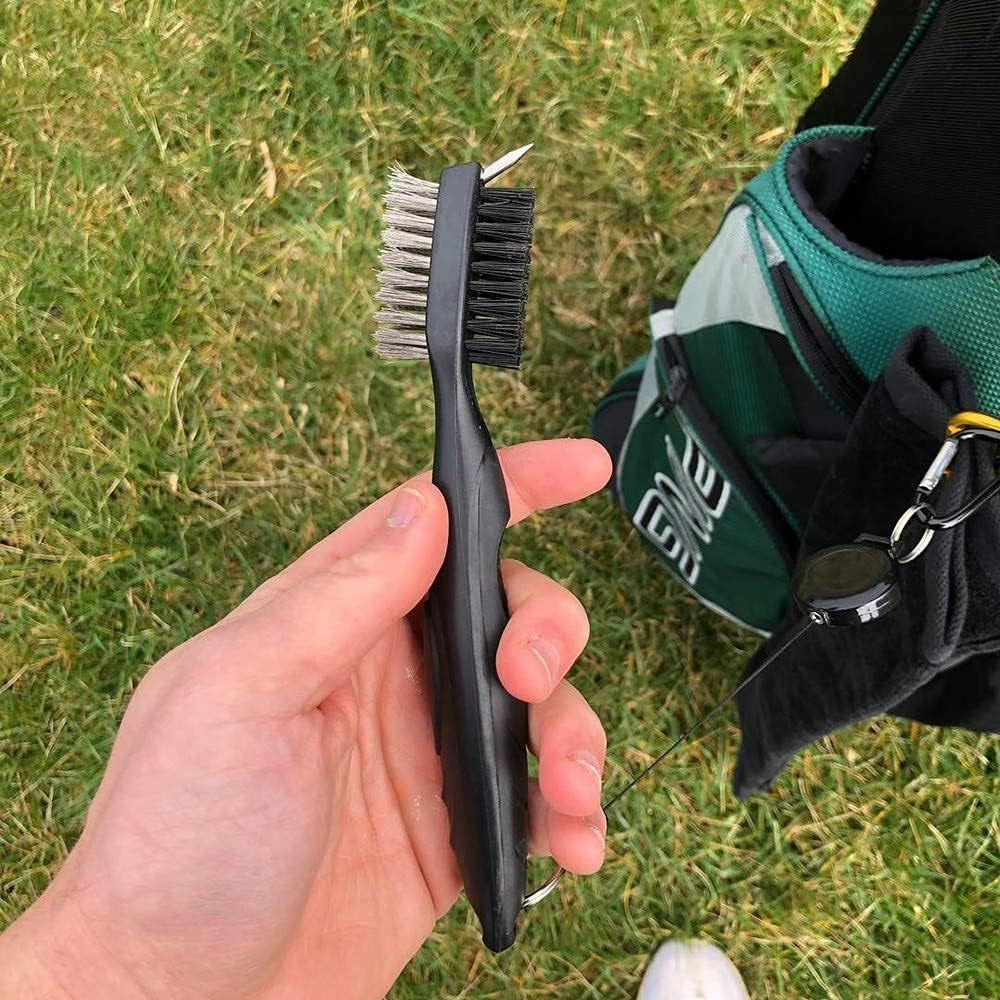Golf Towel with Clip and Accessories Set - Cleaning Brush, Club Cleaner - Gift for Men, Women