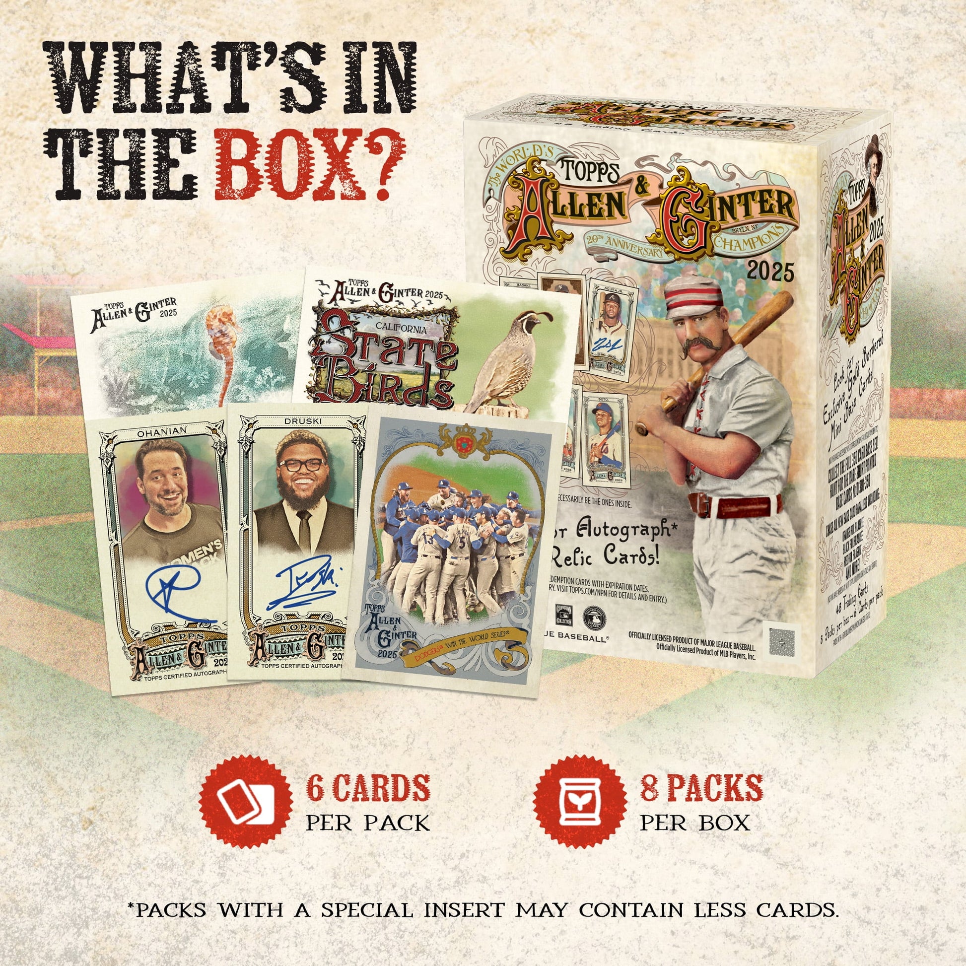 2025  Allen & Ginter Baseball - Factory Sealed - Value Box