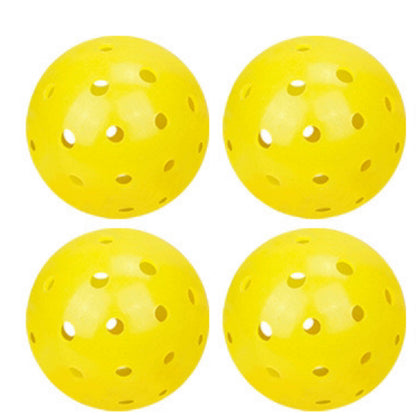 Sports Indoor Outdoor Play Pickleball 40 Hole, 4 Pack Yellow