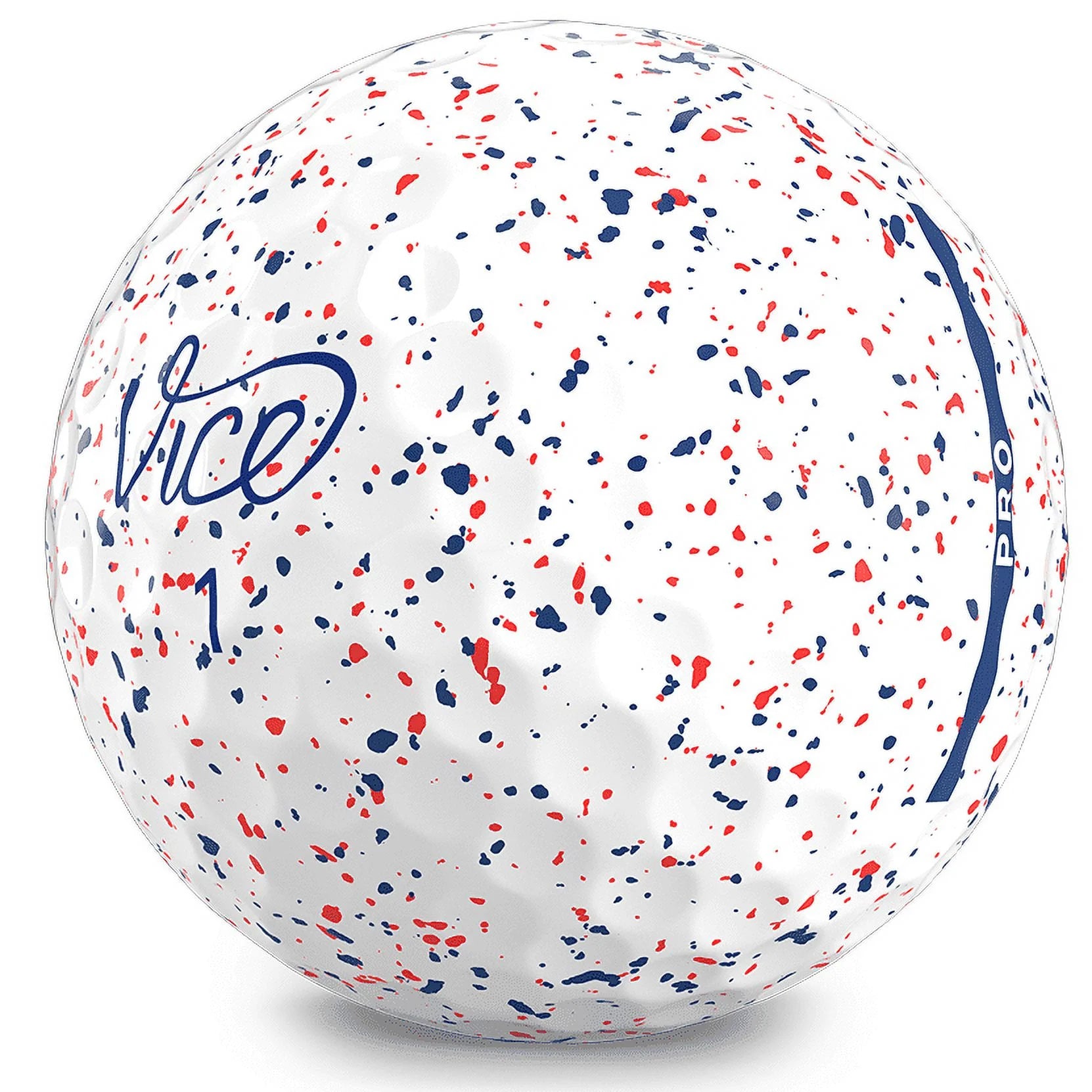 Pro Red & Blue Drip Golf Balls - 1 Dozen