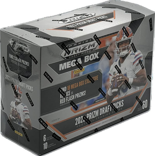 2023  Prizm Draft Picks Football Mega Box (Red Ice Prizms!)