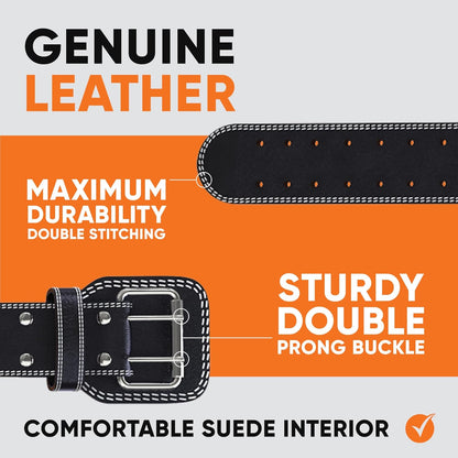 Weight Lifting Belt - Premium 4" Wide Functional Fitness Belt for Men & Women - Squat & Deadlift Support