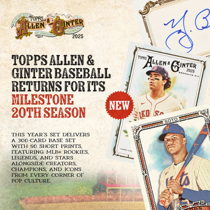 2025  Allen & Ginter Baseball - Factory Sealed - Value Box