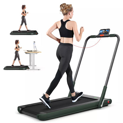 Superfit 2.25HP 2 in 1 Foldable under Desk Treadmill Remote Control