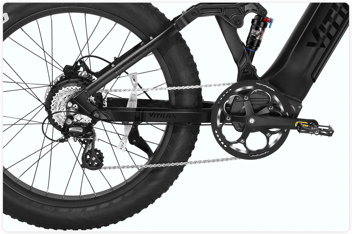 T7PRO Full Suspension Mountain E-Bike