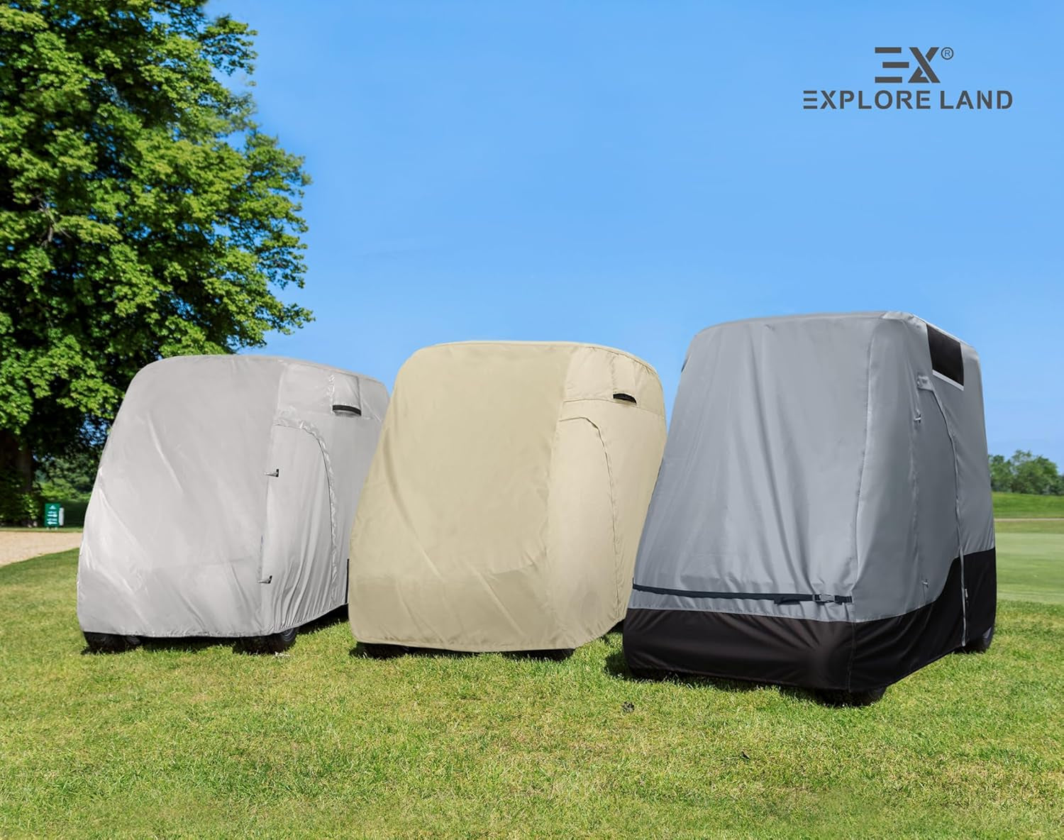 Waterproof Golf Cart Cover Universal Fits for Most Brand 2/4/6 Passenger Car