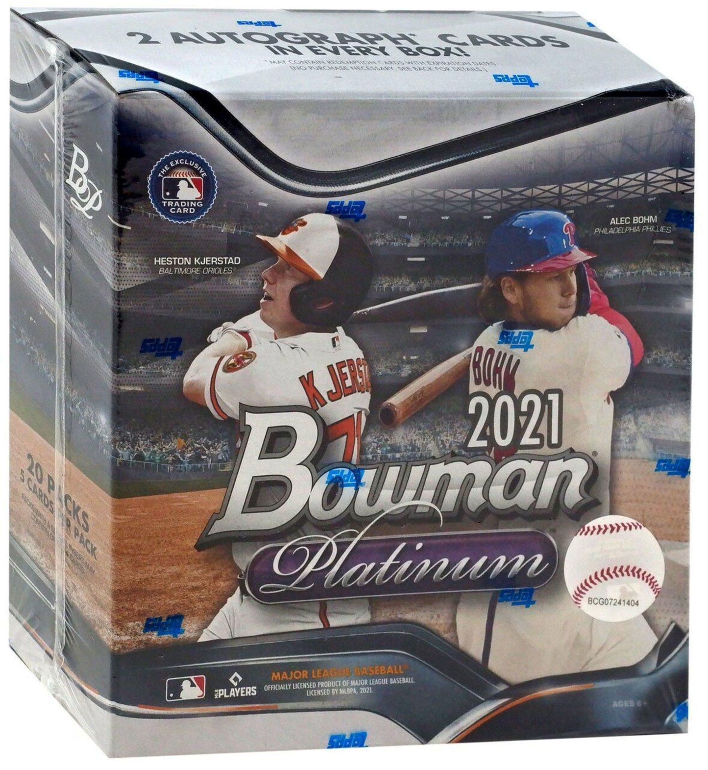 21  Bowman Platinum Baseball Mega Box Trading Cards