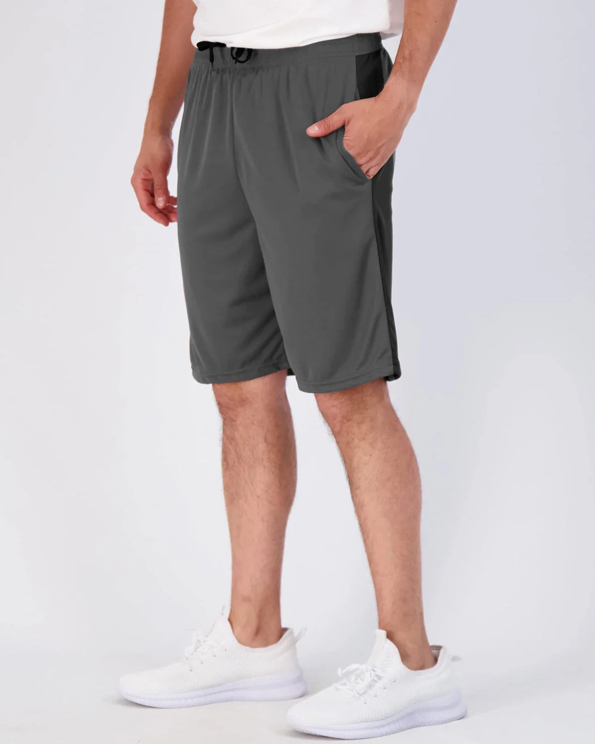 Men'S Athletic Shorts Mesh Workout Gym Activewear Basketball Shorts with Pockets 5 Pack